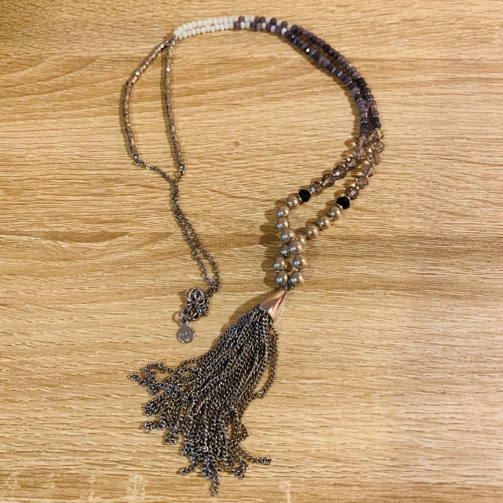 LOFT Silver Pendant Necklace